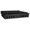 48 In. Paramount Gas Rangetop With 8 Burners And Porcelain Cooktop In Black Stainless Steel