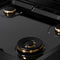 30 In. Paramount Gas Rangetop With 4 Brass Burners And Porcelain Cooktop In Black Stainless Steel
