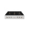 36 In. Paramount Gas Rangetop With 6 Brass Burners And Porcelain Cooktop In Stainless Steel