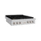 36 In. Paramount Gas Rangetop With 6 Brass Burners And Porcelain Cooktop In Stainless Steel