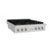 36 In. Paramount Gas Rangetop With 6 Brass Burners And Porcelain Cooktop In Stainless Steel