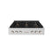 36 In. Paramount Gas Rangetop With 6 Brass Burners And Porcelain Cooktop In Stainless Steel