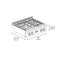30 In. Paramount Gas Rangetop With 4 Burners And Porcelain Cooktop In Black Satin Stainless Steel