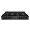48 In. Paramount Gas Rangetop With 8 Burners And Porcelain Cooktop In Black Satin Stainless Steel