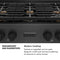 36 In. Paramount Gas Rangetop With 6 Brass Burners And Porcelain Cooktop In Black Satin Stainless Steel