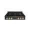 Autograph Edition 36 In. Paramount Gas Rangetop With 6 Burners And Porcelain Cooktop In Black Satin Stainless Steel With Champagne Bronze Accents