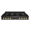 Autograph Edition 48 In. Paramount Gas Rangetop With 8 Burners And Porcelain Cooktop In Black Satin Stainless Steel With Champagne Bronze Accents