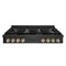 Autograph Edition 48 In. Paramount Gas Rangetop With 8 Burners And Porcelain Cooktop In Black Satin Stainless Steel With Polished Gold Accents