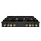 Autograph Edition 48 In. Paramount Gas Rangetop With 8 Burners And Porcelain Cooktop In Black Stainless Steel With Polished Gold Accents