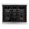 30 In. Paramount Gas Rangetop With 4 Burners And Porcelain Cooktop In Satin Stainless Steel