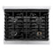30 In. Paramount Gas Rangetop With 4 Burners And Porcelain Cooktop In Satin Stainless Steel