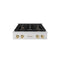 Autograph Edition 30 In. Paramount Gas Rangetop With 4 Burners And Porcelain Cooktop In Satin Stainless Steel With Champagne Bronze Accents