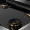 Autograph Edition 30 In. Paramount Gas Rangetop With 4 Burners And Porcelain Cooktop In Satin Stainless Steel With Champagne Bronze Accents
