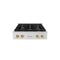 Autograph Edition 30 In. Paramount Gas Rangetop With 4 Burners And Porcelain Cooktop In Satin Stainless Steel With Polished Gold Accents