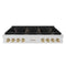 Autograph Edition 48 In. Paramount Gas Rangetop With 8 Burners And Porcelain Cooktop In Satin Stainless Steel With Champagne Bronze Accents
