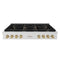 Autograph Edition 48 In. Paramount Gas Rangetop With 8 Burners And Porcelain Cooktop In Satin Stainless Steel With Champagne Bronze Accents