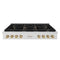 Autograph Edition 48 In. Paramount Gas Rangetop With 8 Burners And Porcelain Cooktop In Satin Stainless Steel With Polished Gold Accents