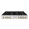 Autograph Edition 48 In. Paramount Gas Rangetop With 8 Burners And Porcelain Cooktop In Stainless Steel With Champagne Bronze Accents