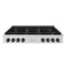 Autograph Edition 48 In. Paramount Gas Rangetop With 8 Burners And Porcelain Cooktop In Stainless Steel With Matte Black Accents