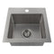 15 In. Donner Topmount Single Bowl Bar Kitchen Sink In Stainless Steel