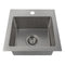 15 In. Donner Topmount Single Bowl Bar Kitchen Sink In Stainless Steel