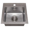 15 In. Donner Topmount Single Bowl Satin Stainless Steel Bar Kitchen Sink