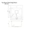 15 In. Donner Topmount Single Bowl Satin Stainless Steel Bar Kitchen Sink