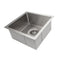 15 In. Boreal Undermount Single Bowl Bar Kitchen Sink In Stainless Steel