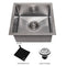 15 In. Boreal Undermount Single Bowl Satin Stainless Steel Bar Kitchen Sink