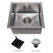 15 In. Boreal Undermount Single Bowl Satin Stainless Steel Bar Kitchen Sink