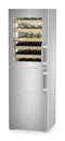 Combination with NoFrost freezer compartment and wine tempering compartment, Left Hinged
