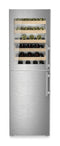 Combination with NoFrost freezer compartment and wine tempering compartment, Left Hinged