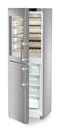 Combination with NoFrost freezer compartment and wine tempering compartment, Left Hinged
