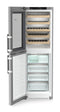 Combination with NoFrost freezer compartment and wine tempering compartment, Left Hinged