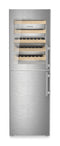 Combination with NoFrost freezer compartment and wine tempering compartment, Left Hinged