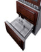 24" Wide Combination Dual-Zone Wine Cellar and 2-Drawer All-Freezer (Panels Not Included)