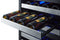 24" Wide Combination Dual-Zone Wine Cellar and 2-Drawer All-Freezer