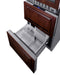 24" Wide Combination Dual-Zone Wine Cellar and 2-Drawer Refrigerator-Freezer (Panels Not Included)