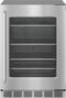 Freedom® Under Counter Refrigerator With Glass Door 24'' Masterpiece® , Right Hinge