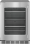Freedom® Under Counter Refrigerator With Glass Door 24'' Professional , Left Hinge