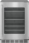 Freedom® Under Counter Refrigerator With Glass Door 24'' Professional , Right Hinge
