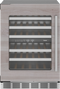Freedom® Under Counter Wine Cooler With Glass Door 24'' Panel Ready, Left Hinge