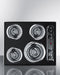 24" Wide 4-Burner Coil Cooktop