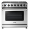 36 Inch Freestanding Gas Range, 6 Burner Convection Oven Thor Kitchen