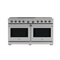 60 Inch Liquid Propane Range, 8 Burner Double Oven