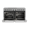 60 Inch Liquid Propane Range, 8 Burner Double Oven