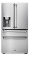 36 Inch Professional French Door Refrigerator With Ice And Water Dispenser Thor Kitchen