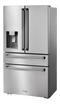 36 Inch Professional French Door Refrigerator With Ice And Water Dispenser Thor Kitchen