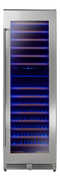 24 Inch Dual Zone Wine Cooler, 162 Wine Bottle Capacity