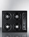 24" Wide 4-Burner Gas Cooktop
